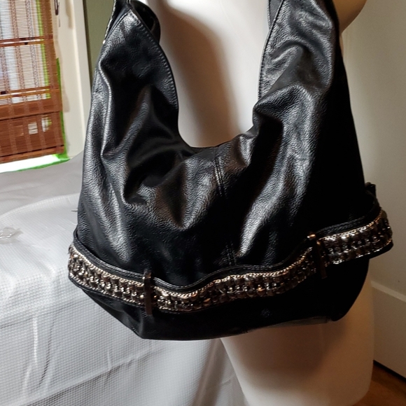 Black Vegan Leather Purse